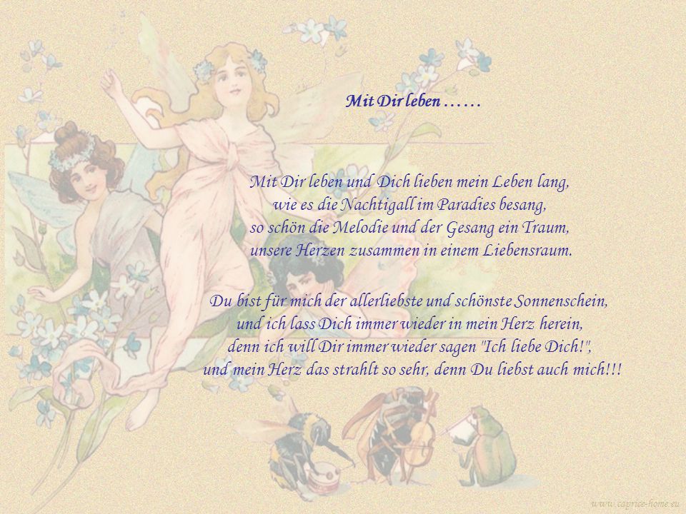 Ein Leben Mit Dir Gedicht Ein Leben Mit Dir Gedicht